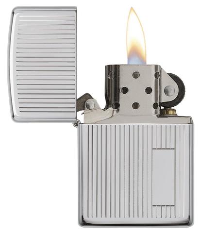 Zippo Engine Turned Polished Chrome