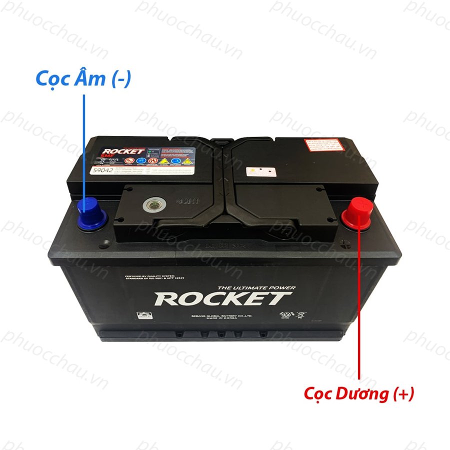 Bình Ắc Quy12V-90Ah, Ắc Quy ROCKET SMF 59042