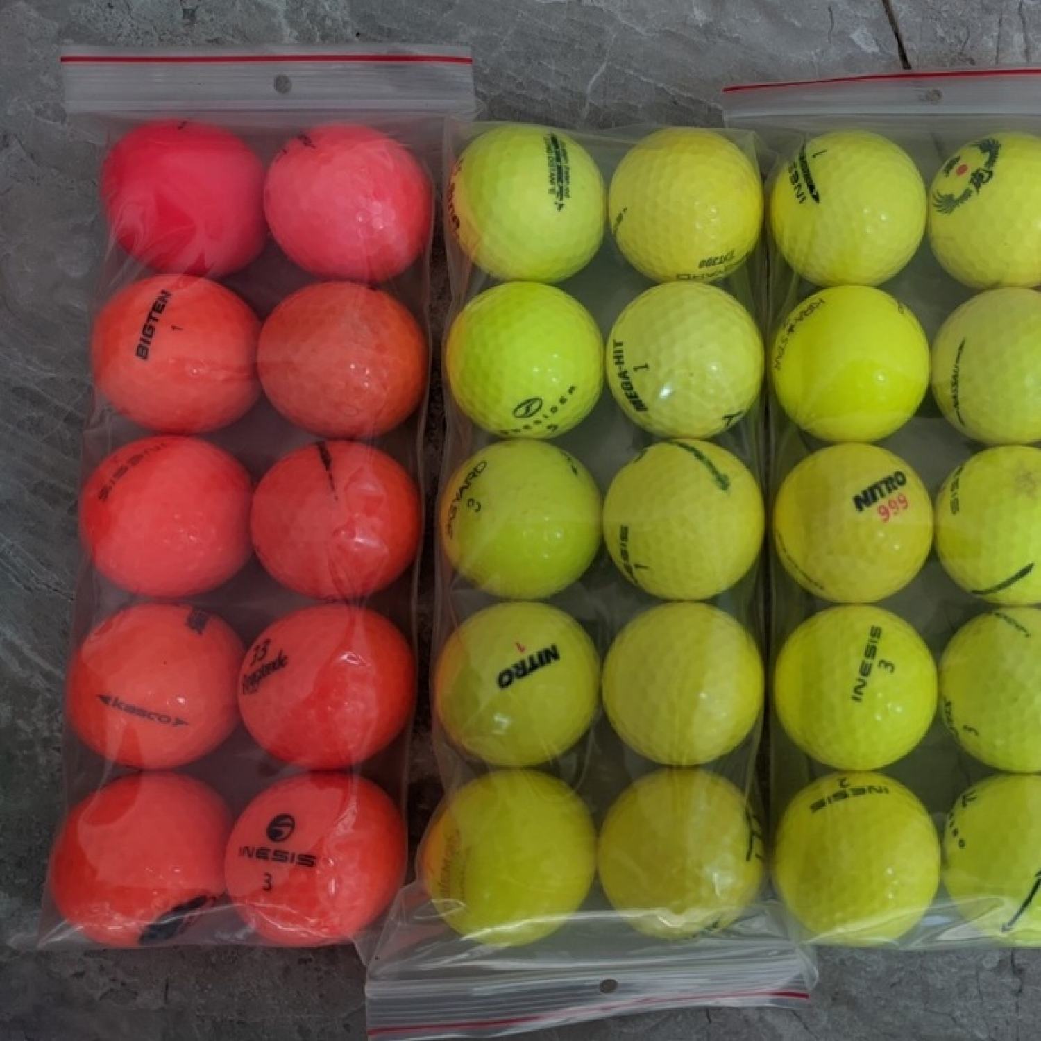 Bóng golf cũ - combo 10 quả -- golf hà nội 247