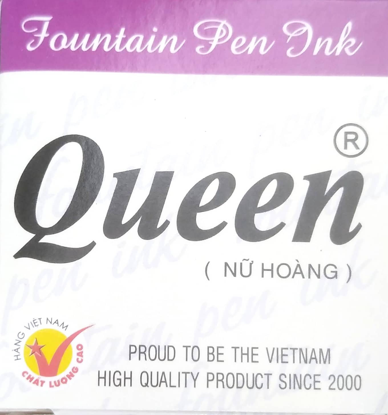 Mực  viết bút  máy Queen(màu tím, phổ biến cho học sinh cấp 1)