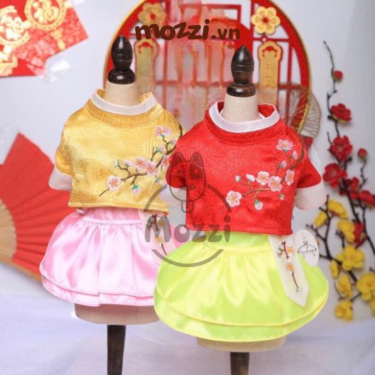 Đầm Hanbok Hàn Quốc cho chó mèo