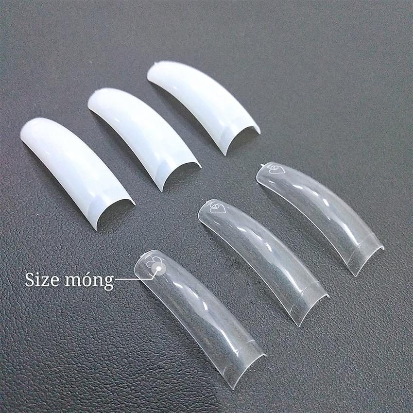 Móng nối Mỹ loại mới 550 móng đủ size - Móng tip form đẹp rất dẻo và bền