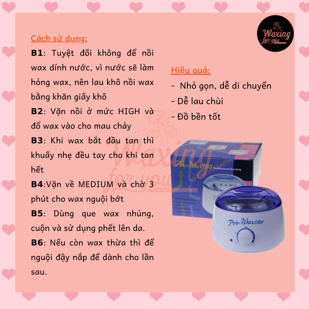 COMBO NỒI + SÁP WAX LÔNG ITALWAX