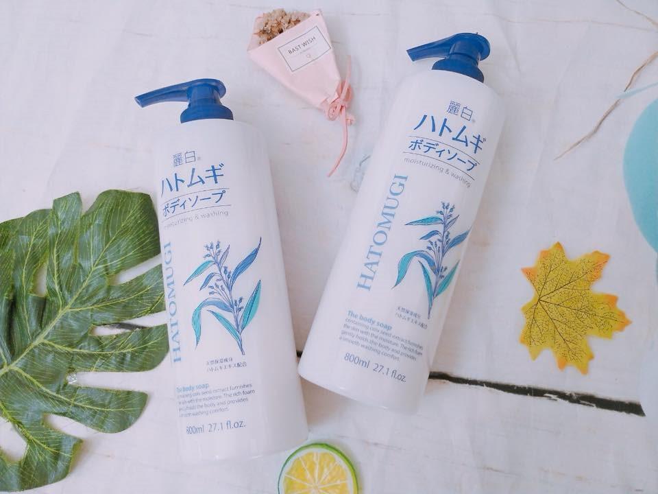Sữa tắm dưỡng ẩm, trắng da hatomugi
