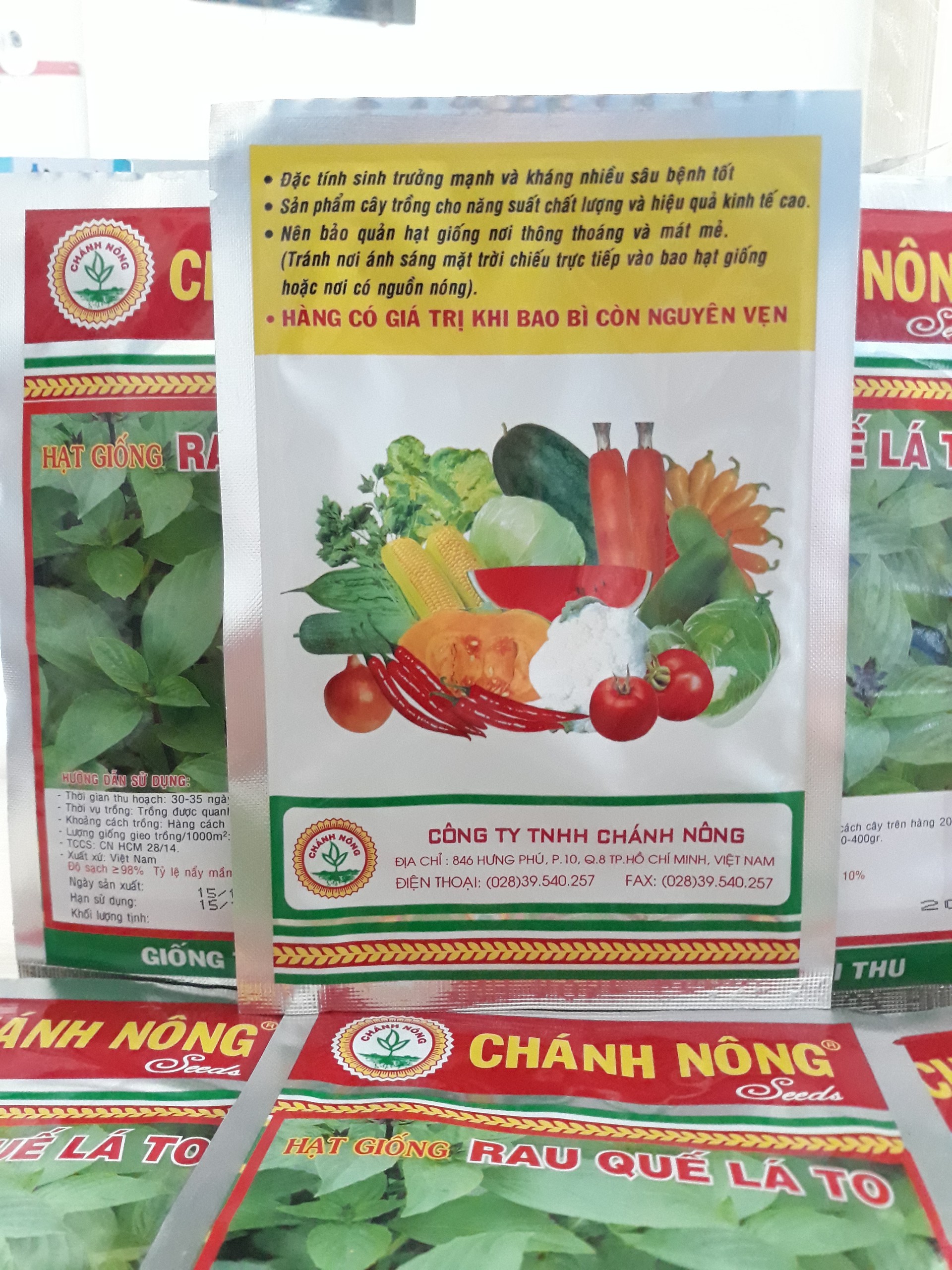 Hạt rau Quế lá to gói 20gr