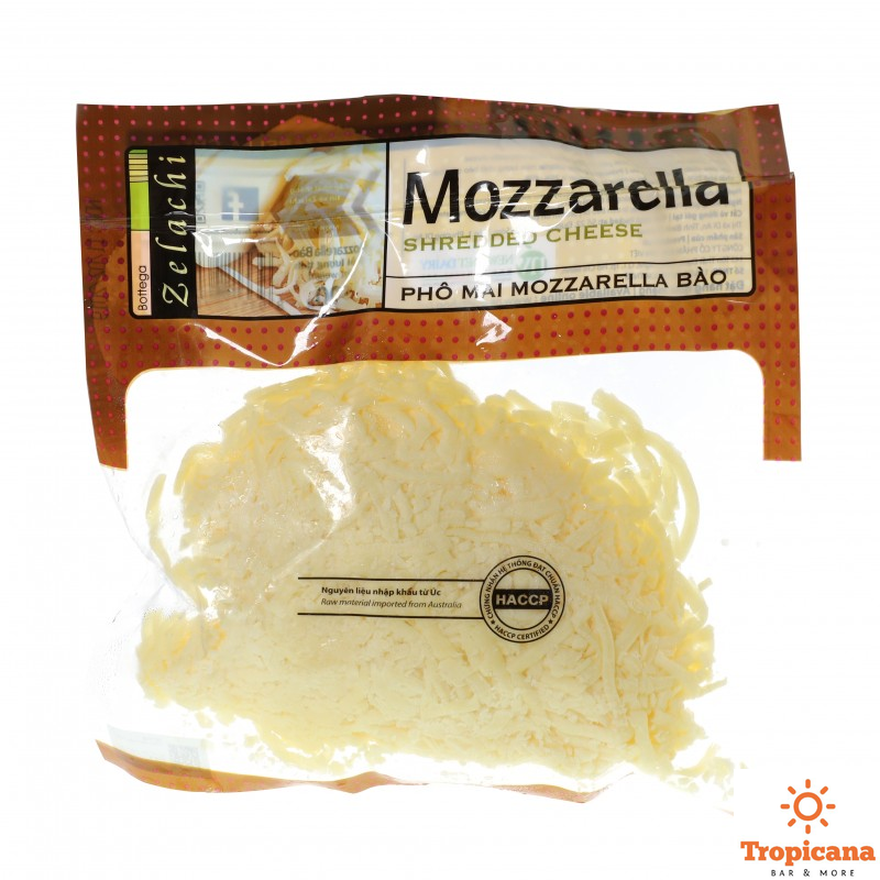 Phô mai Mozzarella bào Bottega Zelachi - 200gr