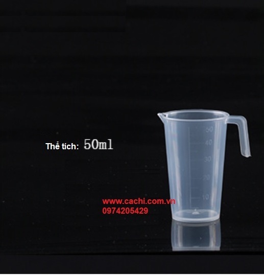Ca đong bằng nhựa có chia vạch 50ml