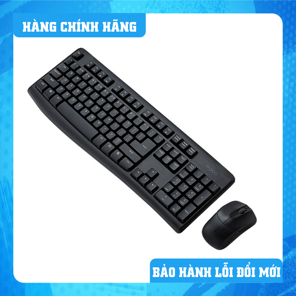 Bàn phím + chuột không dây rapoo x1800 pro-hàng chính hãng