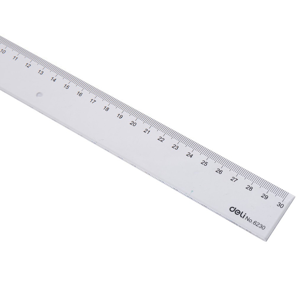 2 cây Thước kẻ Deli trong suốt - 20/30cm - 1 chiếc - E6220/ E6230