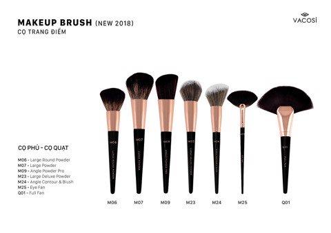 Cọ Phủi Quạt Vacosi Fan Powder Brush Q01