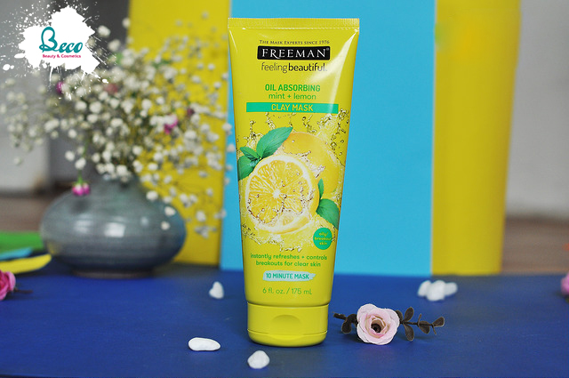 Mặt Nạ Freeman Lemon And Mint Mask Đất Sét Bạc Hà Và Chanh