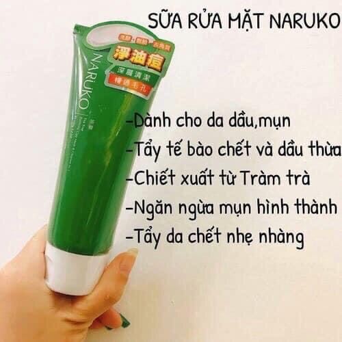 [Chính Hãng] Naruko sữa rửa mặt dạng bùn trà tràm 120 gr