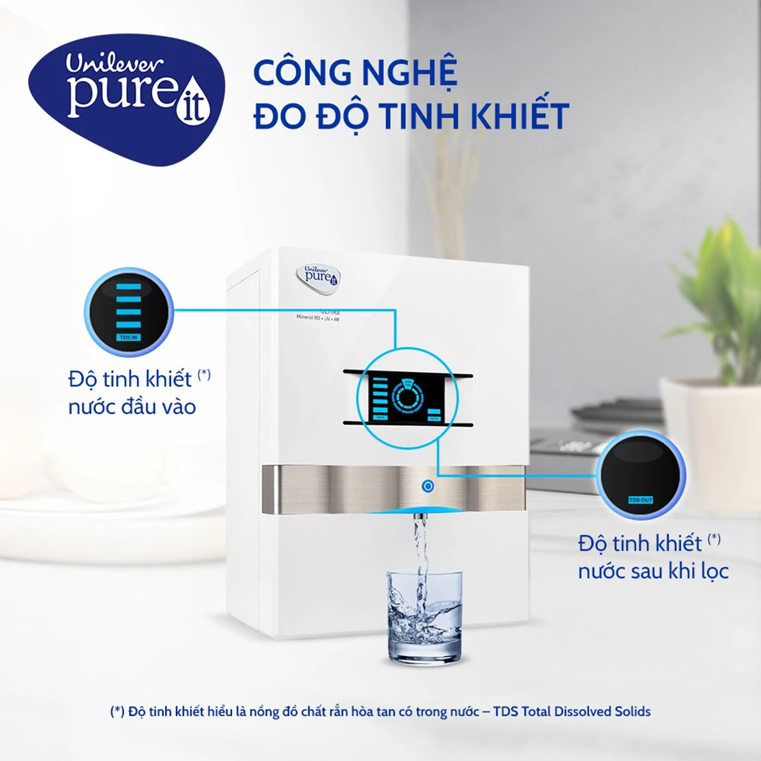 Máy Lọc Nước Unilever Pureit Ultima - Trắng - Đen