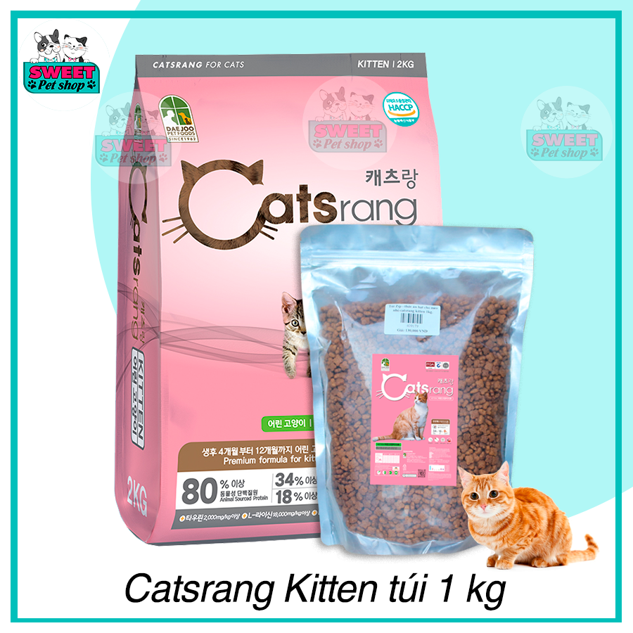 Catsrang - Thức ăn hạt cho mèo nhỏ Catsrang Kitten  2Kg