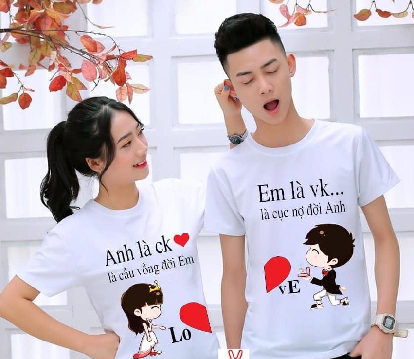 Áo thun đôi( 2 áo) anh là em là  ý nghĩa
