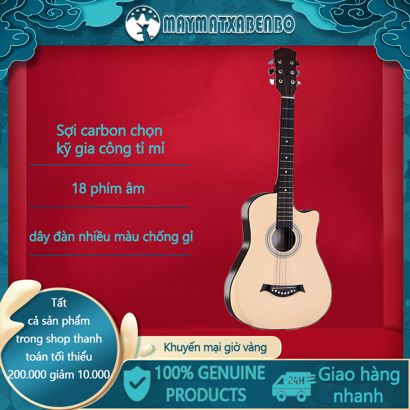 [HCM]Đàn guitar cho người mới tập đàn guitar 38 inch tập luyện đàn ghi ta