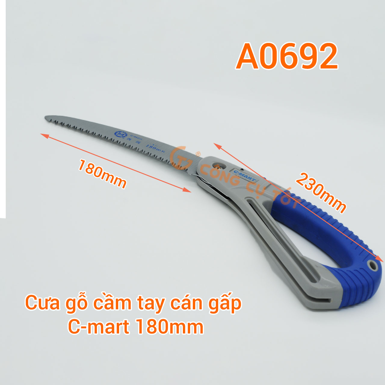 Cưa cắt cành dạng gấp c-mart a0692 180mm