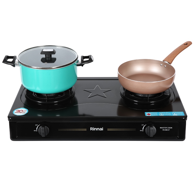 Bếp ga đôi Rinnai RV-MC27BE - Hàng chính hãng