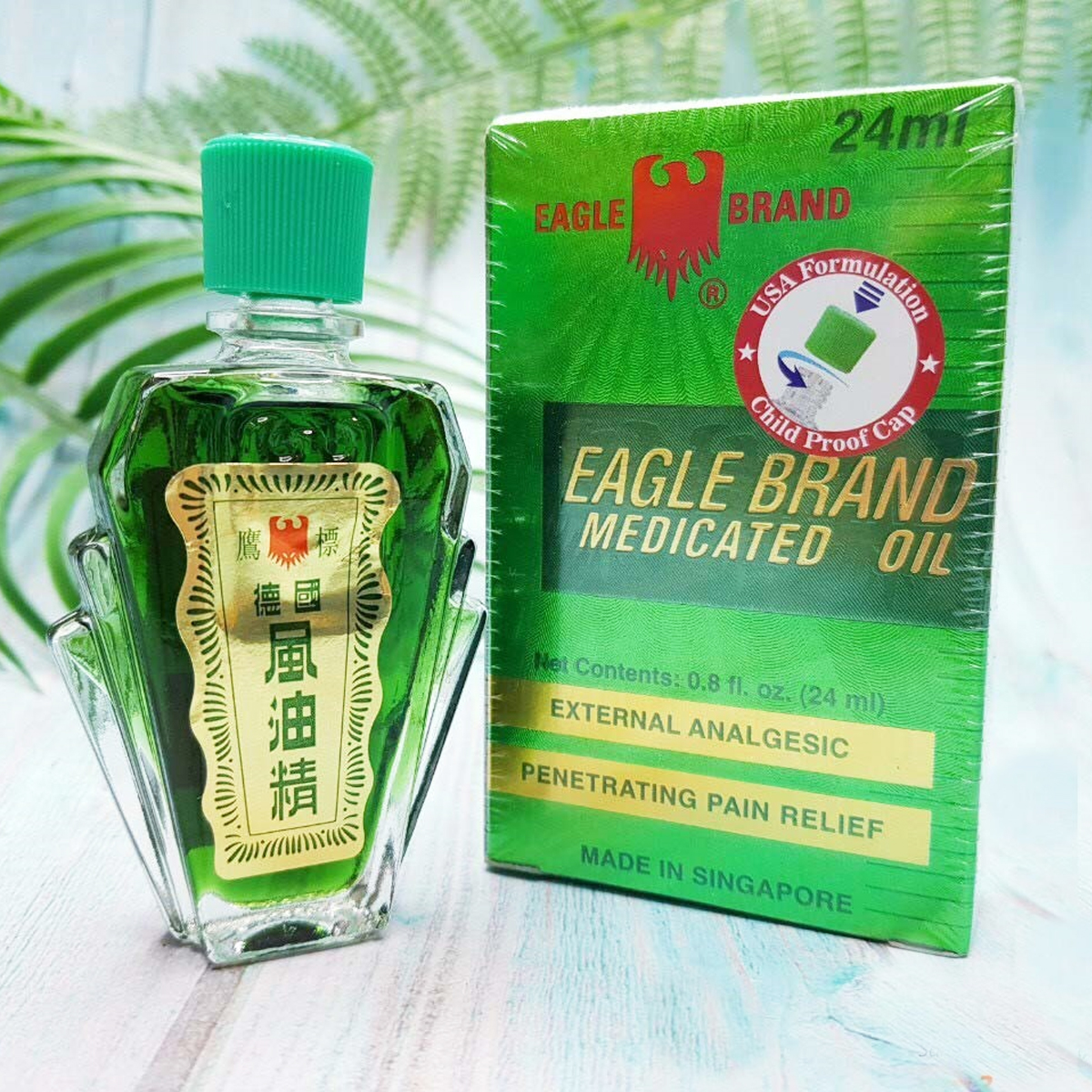 DẦU GIÓ XANH CON Ó MEDICATED OIL EAGLE BRAND 24ML (USA)