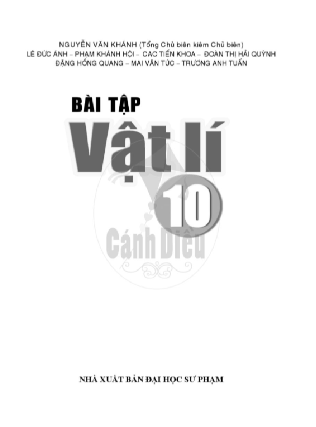 Bài Tập Vật Lí 10 - Cánh Diều