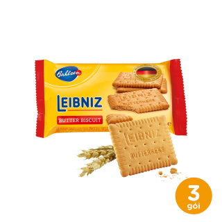 3 gói bánh quy bơ Leibniz Đức 50g bơ tự nhiên và dầu hướng dương, bánh thơm ngon giòn tan thumbnail