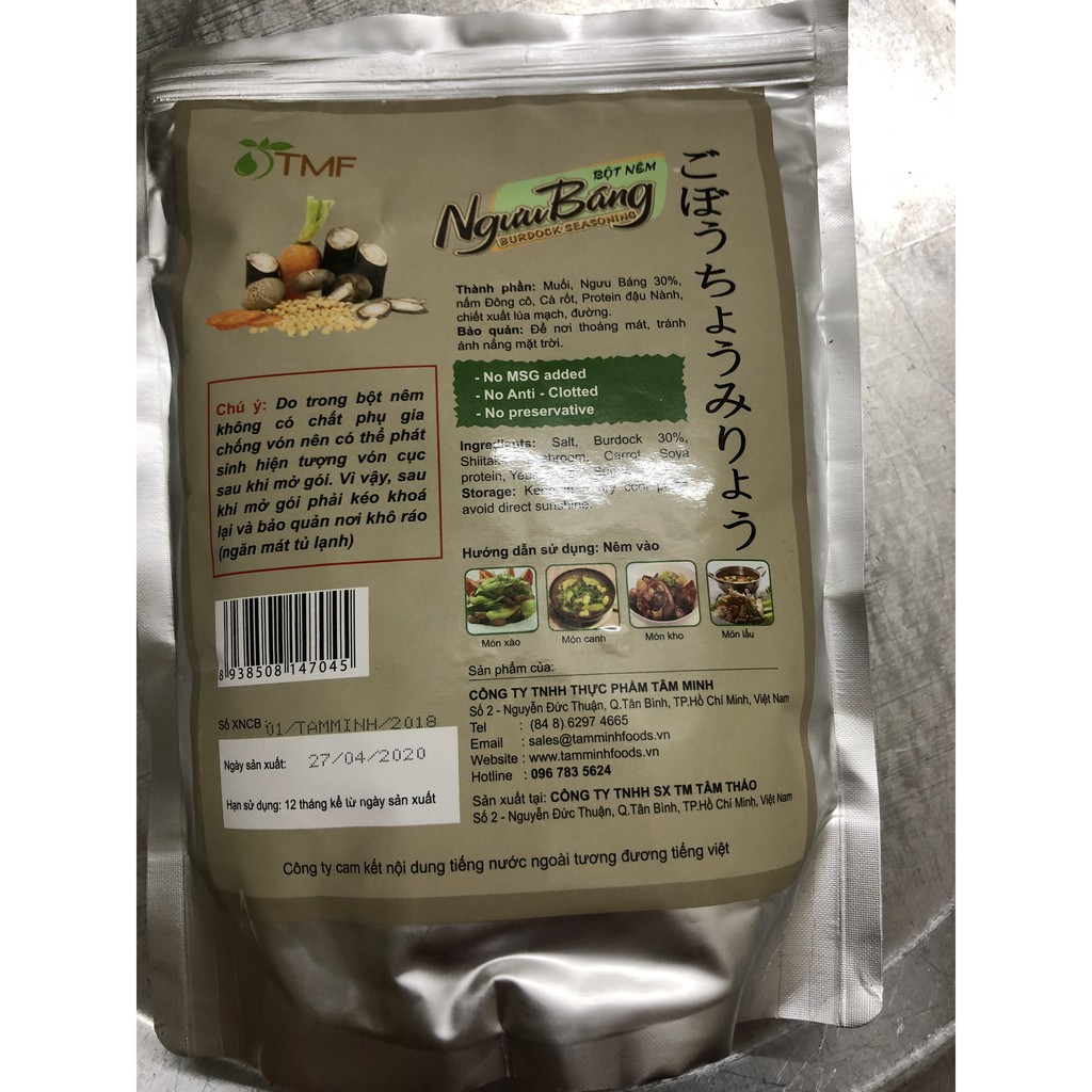 Bột nêm Ngưu Báng chay mặn 1kg