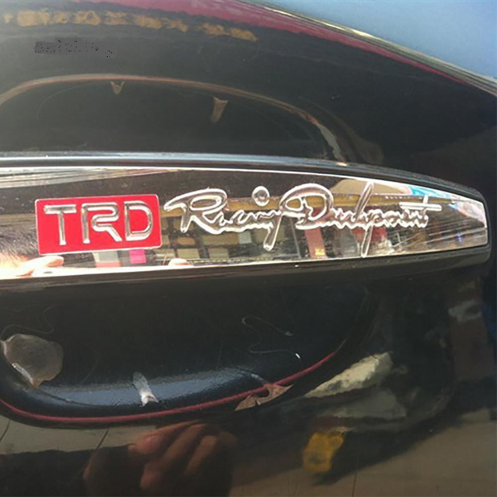 Set of 2 3D Racing Development Trd Embossed Stickers for Cars and Motorbikes