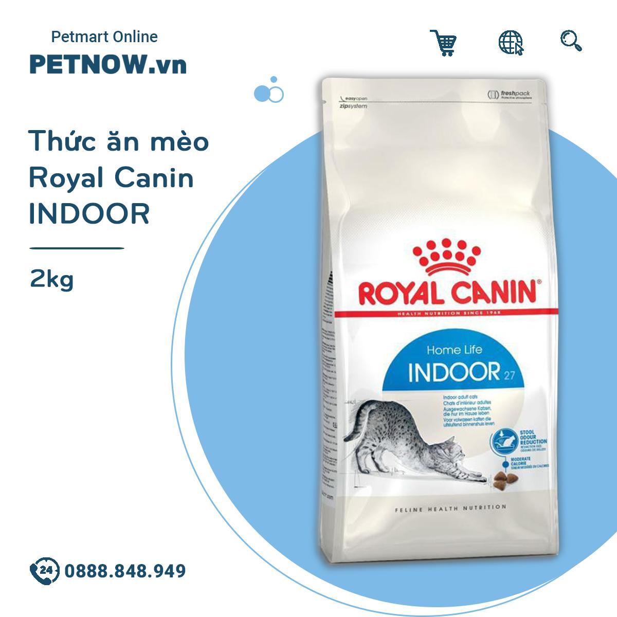 Thức ăn mèo royal canin indoor - 2kg