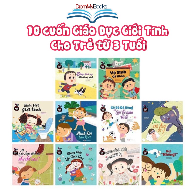 Combo 10q giáo dục giới tính cho bé từ 3y