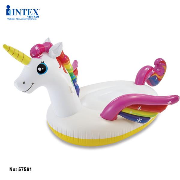 Phao bơi ngựa thần sắc màu khổng lồ intex 57561 - Phao bơi cho bé, Phao bơi trẻ em, người lớn
