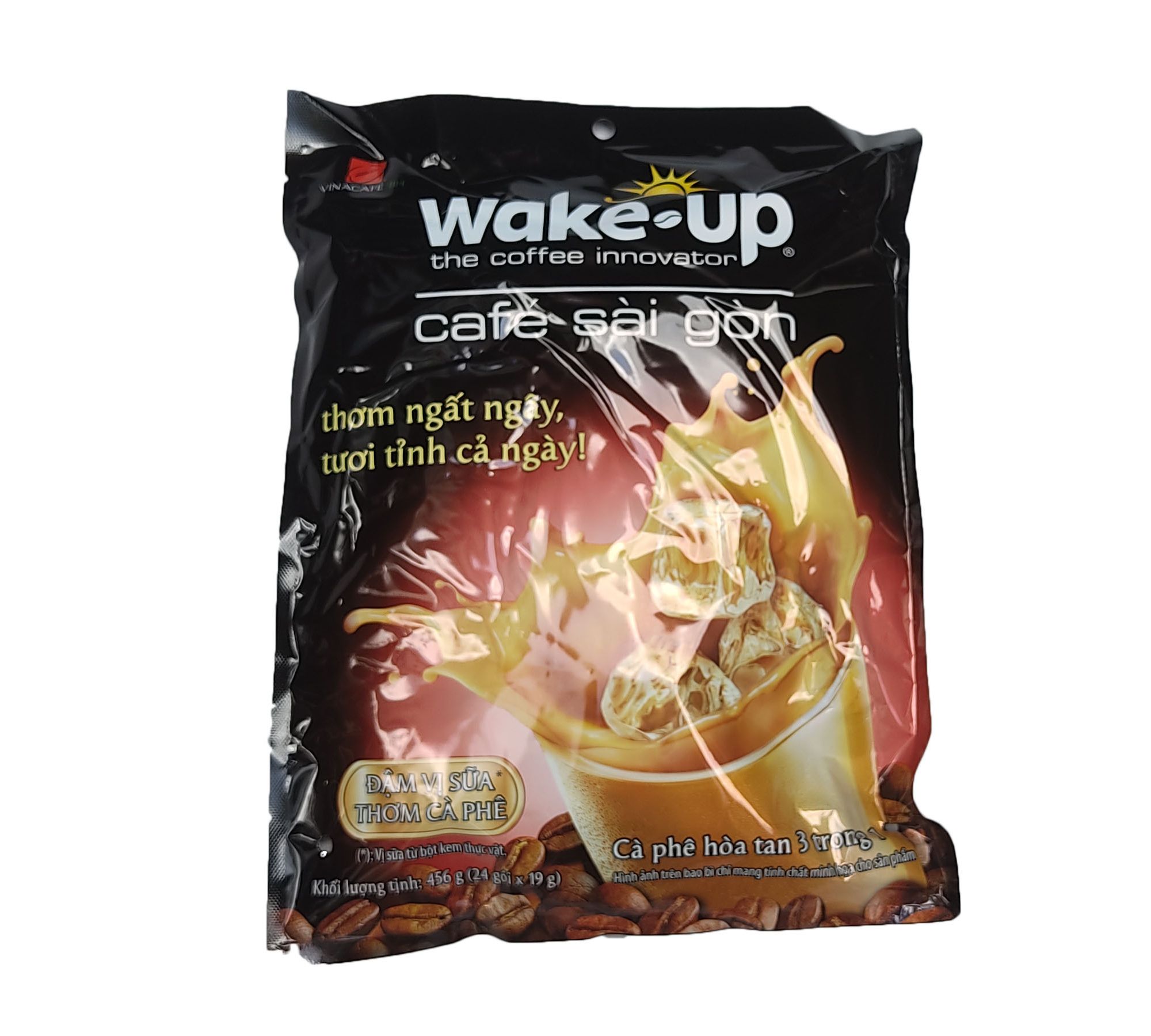 CÀ PHÊ GÓI CÀ PHÊ HÒA TAN WAKE UP BỊCH 24 GÓI (CÀ PHÊ SỮA)
