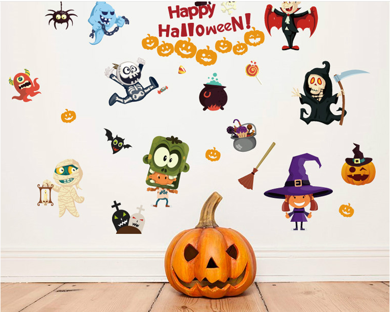 Decal trang trí lễ hội HALLOWEEN