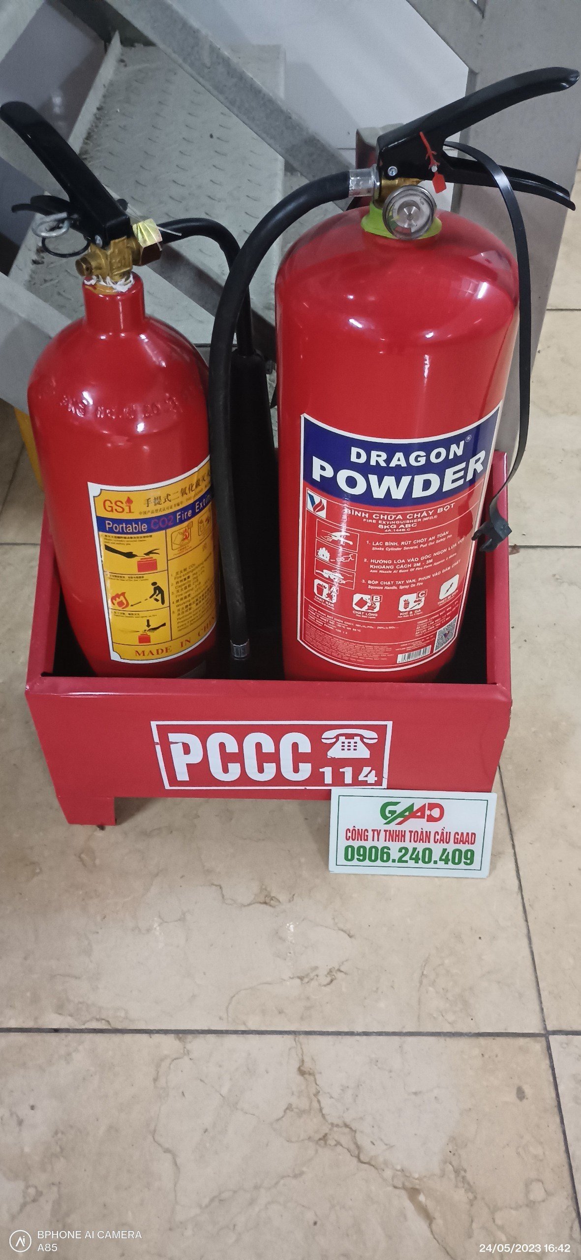 PCCC Kệ Đặt Bình Chữa Cháy, Giá Đựng Bình Chữa Cháy