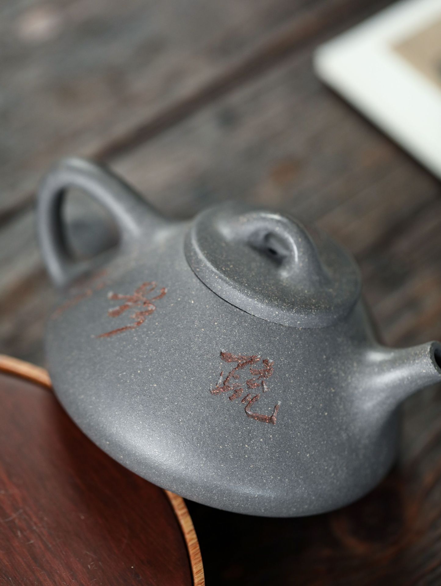 Ấm Tử Sa Nghi Hưng Thạch Biều 230 ml (Thanh Khôi Nê)