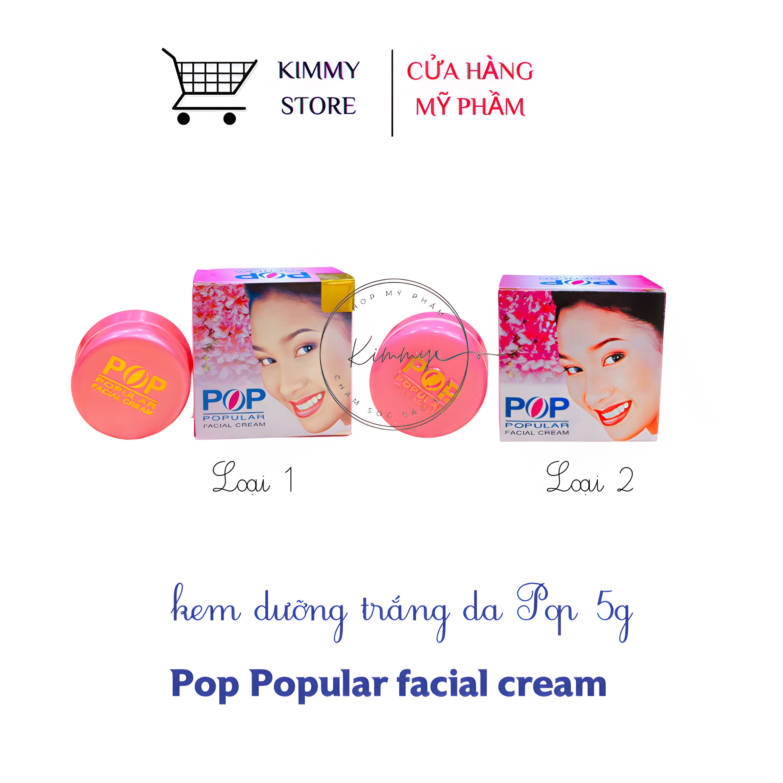 Kem dưỡng Trắng da Pop  Thái 5g