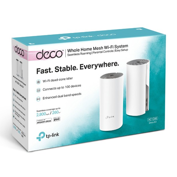 Hệ thống Wifi Mesh cho gia đình AC1200 TP-Link Deco E4 2-pack