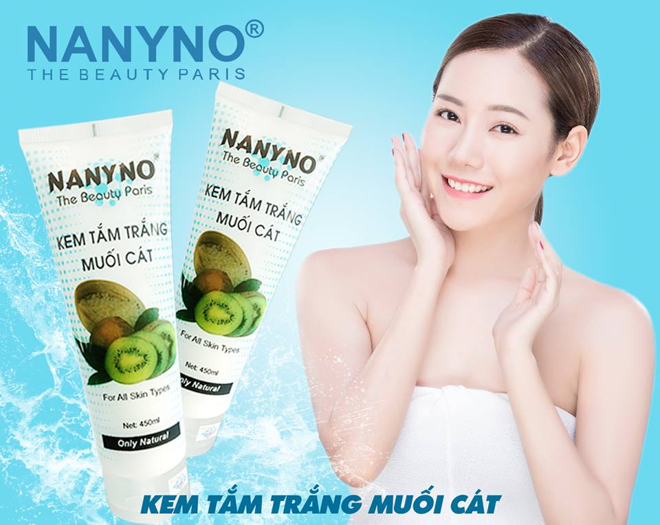 Kem tắm trắng muối cát NANYNO 450ml