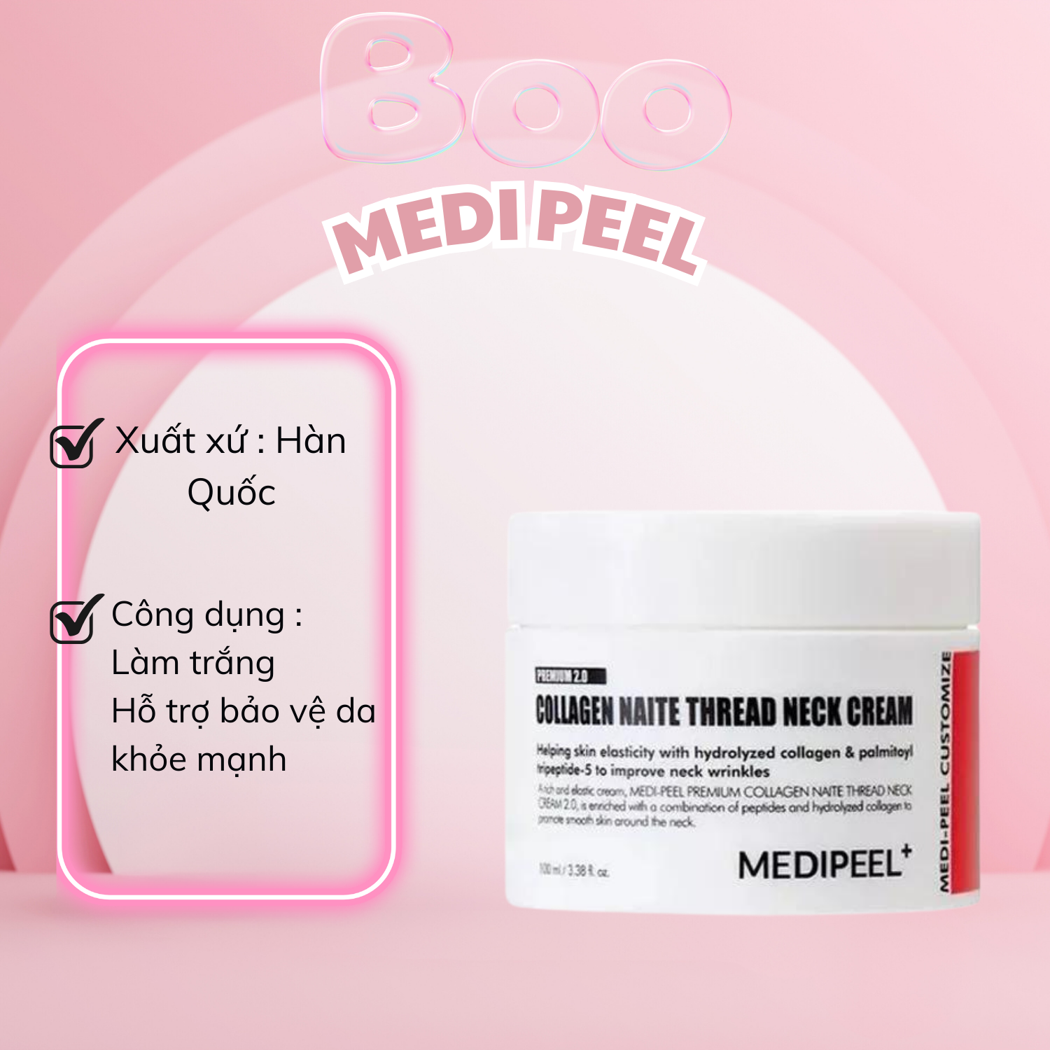 Kem dưỡng da cổ Medi Peel Naite Tread Neck Cream