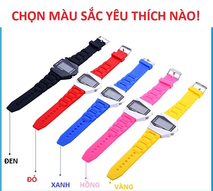 [HCM]Đồng hồ led phi thuyền 7 phong cách