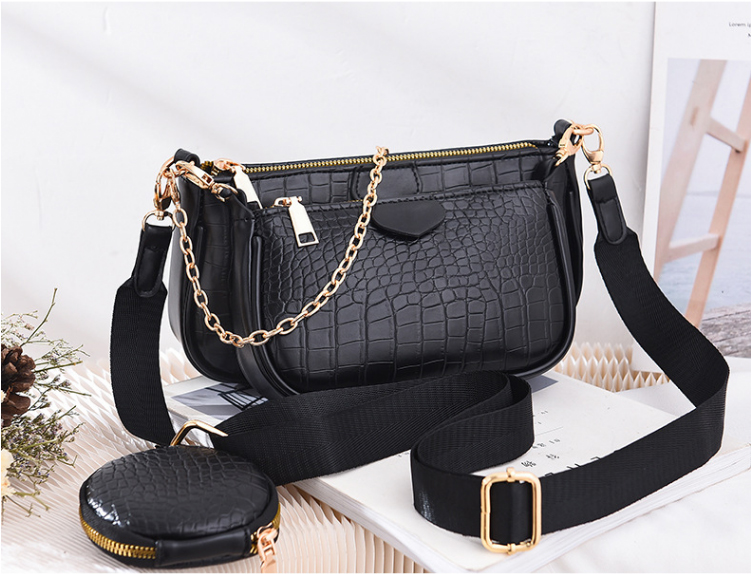 TÚI ĐEO CHÉO SET BỘ 3 DA VẰN CÁ TÍNH