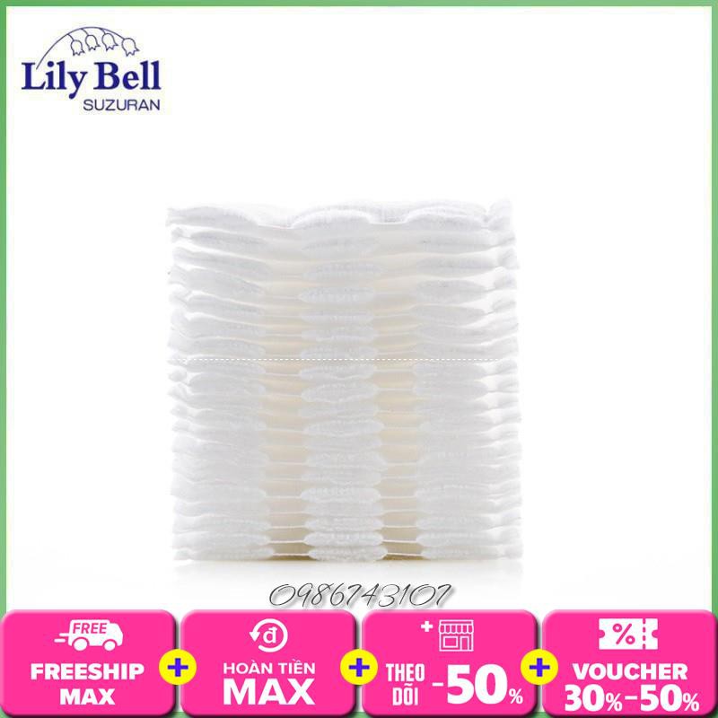 Bông tẩy trang Lily Bell vỏ xanh Extra Thin 240 miếng