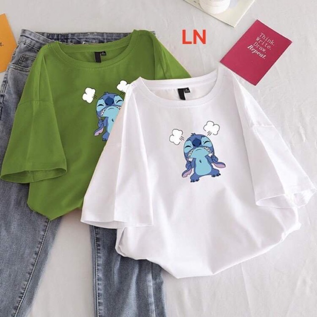 Áo phông thỏ Stitch vầng mây LNG0220