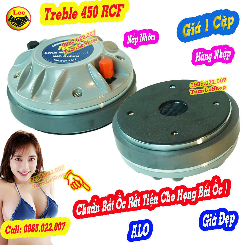 2 loa trep 450 nắp nhôm loại bắt ốc - loa treble 450 – giá 2 loa 450 r c f bắt ốc