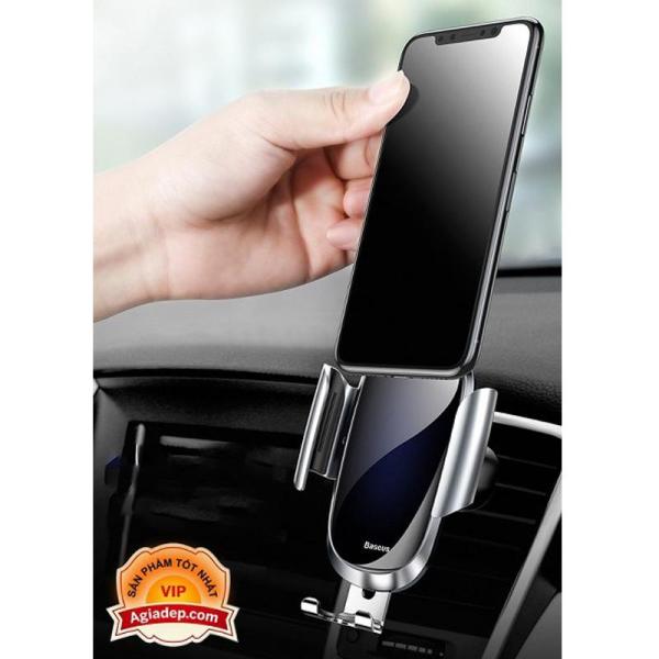 Giá đỡ điện thoại xe hơi oto Hàng Hiệu BASEUS Cao cấp - Đẹp -Tiện dụng (Kiểu 2 - kẹp điều hòa) - 0002