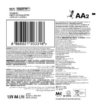 Pin Tiểu AA Energizer Alkaline Max Plus 1.5V