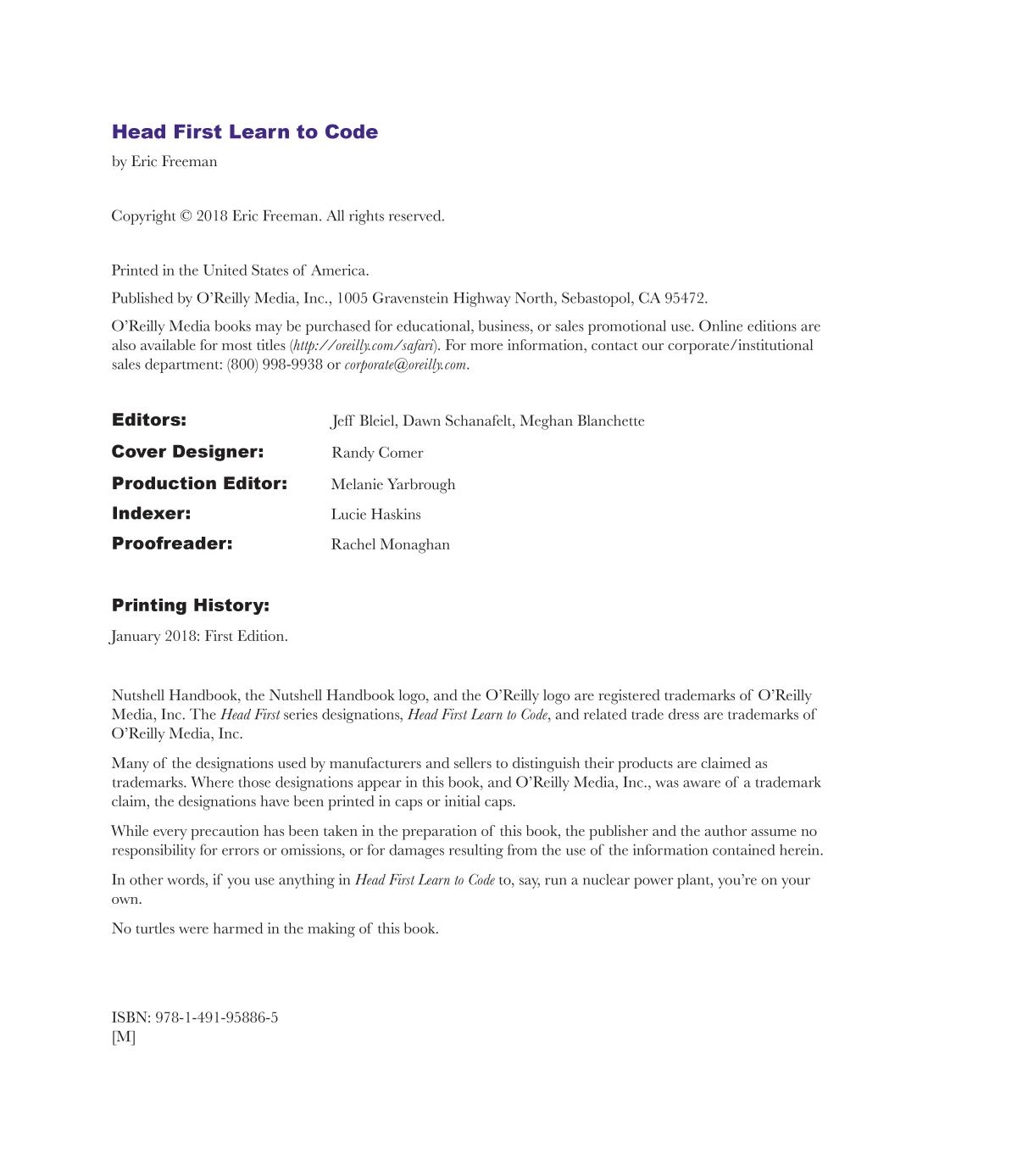 Head First Learn to Code