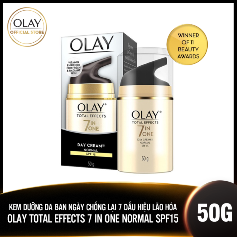 Kem dưỡng da ban ngày chống lại 7 dấu hiệu lão hóa Olay Total Effects 7 In One Day Cream Normal SPF15 50g
