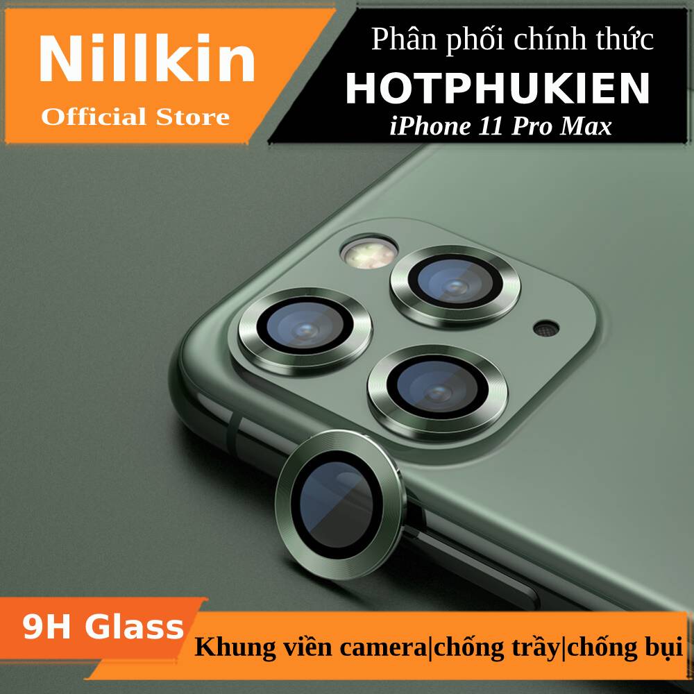 [HCM]Bộ miếng dán kính cường lực bảo vệ Camera cho iPhone 11 Pro / 11 Pro Max hiệu Nillkin CLRFilm mang  lại khả năng chụp hình sắc nét full HD (độ cứng 9H chống trầy chống chụi & vân tay bảo vệ toàn diện)  - Phân phối bởi Hotphukien