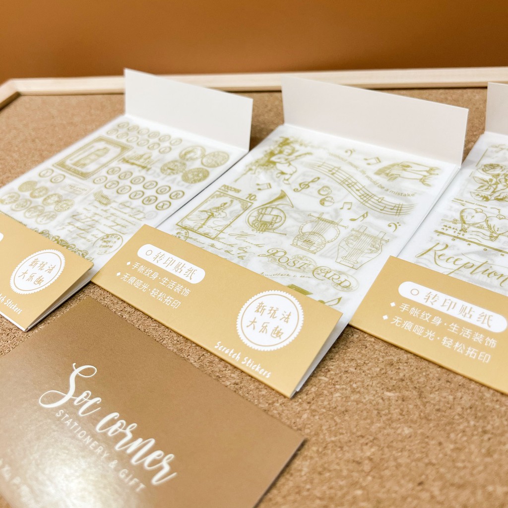 [HCM]Sticker ánh kim in mực tự cắt dán