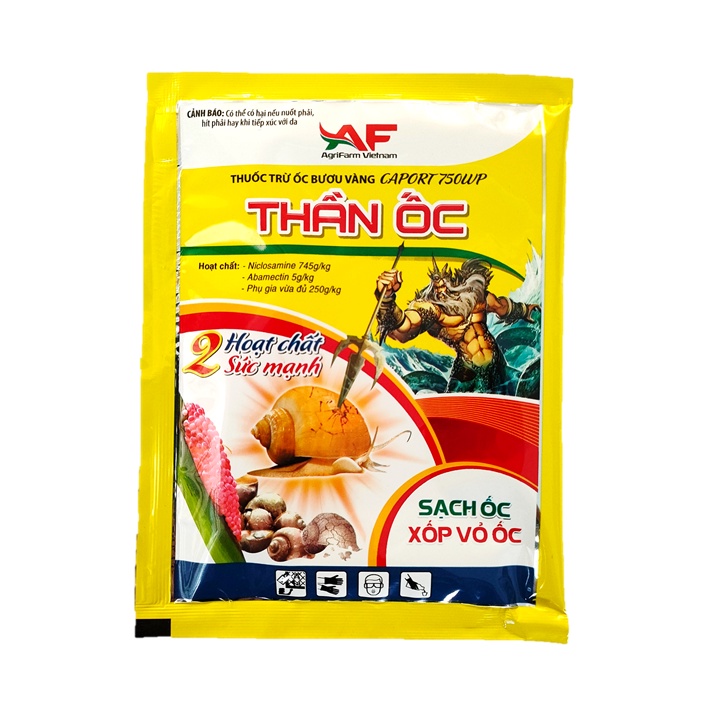 diệt ốc sên dạng bột hòa nước phun THẦN ỐC gói 18gram
